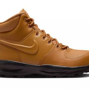 Nike Boys Brown Leather High-Top Sneakers